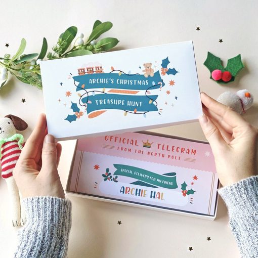 Christmas Scratch Treasure Hunt - Designed by Rodo Creative - Wedding stationery and greetings card design