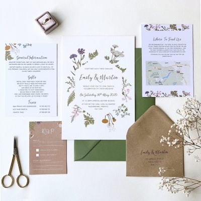 Botanical Garden Wedding Invitations - Designed by Rodo Creative