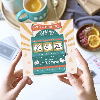 Dad's Jackpot Scratch Card - Designed by Rodo Creative