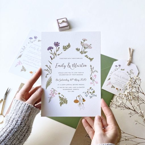 Botanical Garden Wedding Invitations - Designed by Rodo Creative