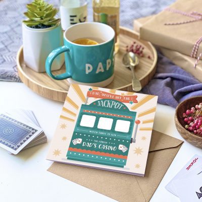 Dad's Jackpot Scratch Card - Designed by Rodo Creative