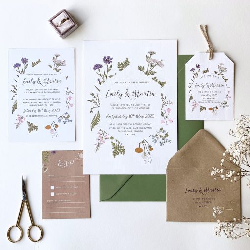 Botanical Garden Wedding Invitations - Designed by Rodo Creative