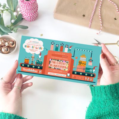 Santa's Elves Present Gift Card With Scratch Reveal - Rodo Creative Manchester